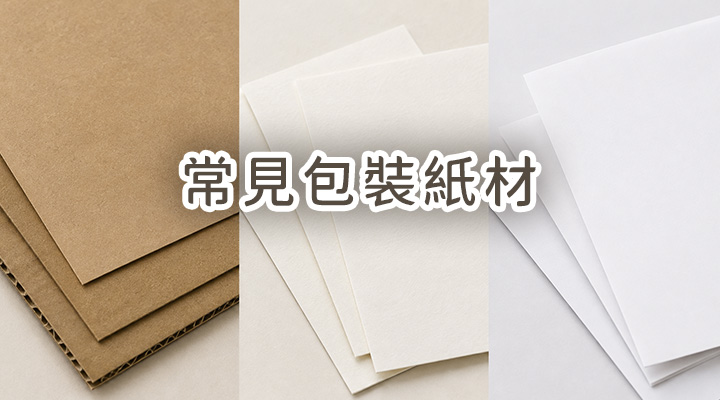 常見包裝紙材介紹|牛皮紙、白牛皮紙、白卡紙