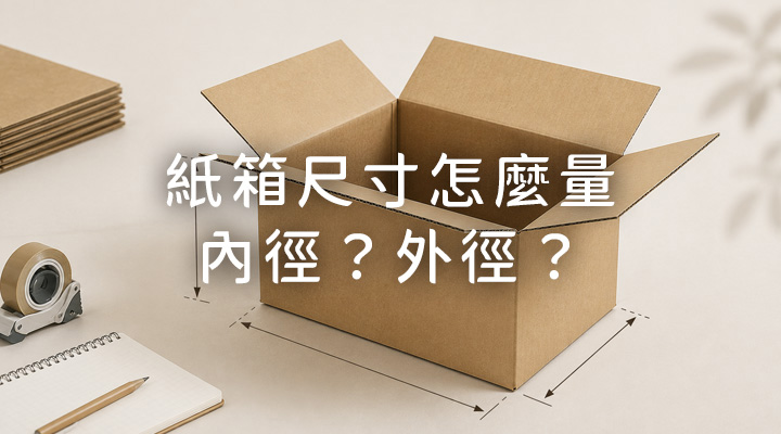 紙箱尺寸怎麼量?內徑、外徑一次搞懂